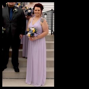 David’s Bridal Iris Criss-Cross Bridesmaids Dress